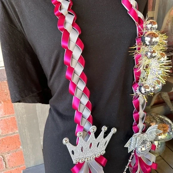 Disco Ball Birthday Graduation Lei Senior Anniversary Custom Made All colors - Picture 9 of 17